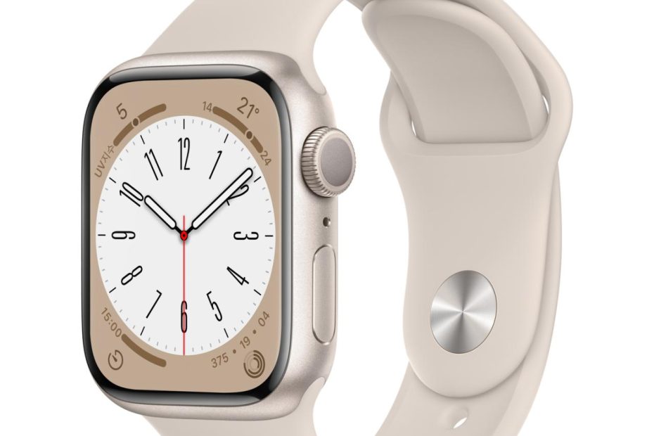 Apple Watch Series 8 Gps, 41Mm 스타라이트 알루미늄 케이스, 그리고 스타라이트 스포츠 밴드 - 레귤러 -  Apple (Kr)